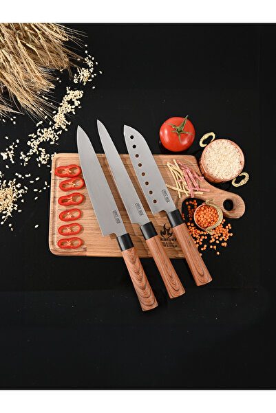 Cavit İnox 3 Parça Şef Bıçağı Seti Mutfağınızın Incisi