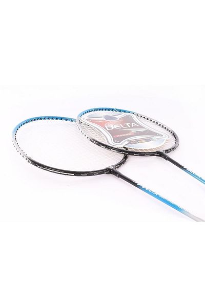 Delta 2 Pieces Badminton Rackets With 3 Pieces Badminton Balls And Deluxe Badminton Bag Set For Couples
