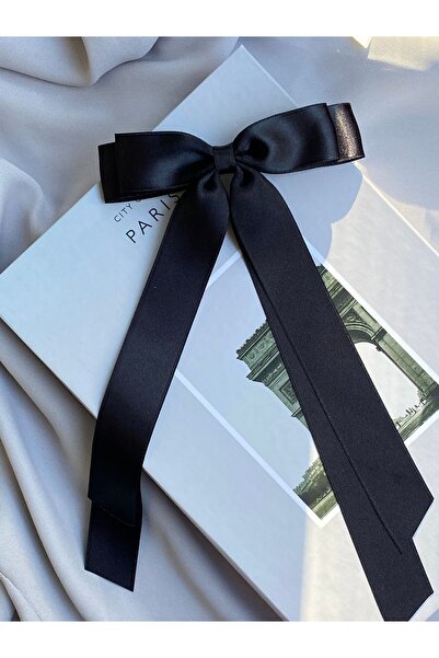 TwinsSis Store Cataramă automată din satin cu fundă în coadă