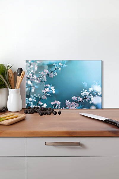 Vosevu Sakura Flower Patterned Silicone Board - Heat Resistant, Presentation Cut