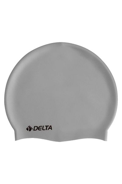 Delta Cască de înot Deluxe din silicon pentru piscină și șapcă de mare (culoare solidă)