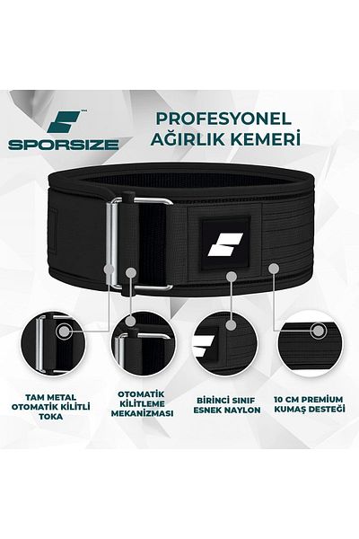 Sporsize Centura profesionala de ridicare a greutatilor - Centura profesionala de ridicare a greutatilor Centura de fitness Marimea L/xl
