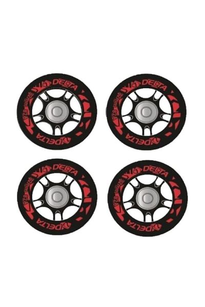 Delta 4 Pieces Deluxe Silicone Skate Wheels Set with Bearings