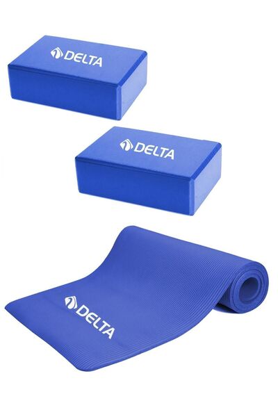 Delta Comfort Floor with Carrying Strap 10 Mm Pilates Cushion Yoga Mat 2 Piec...
