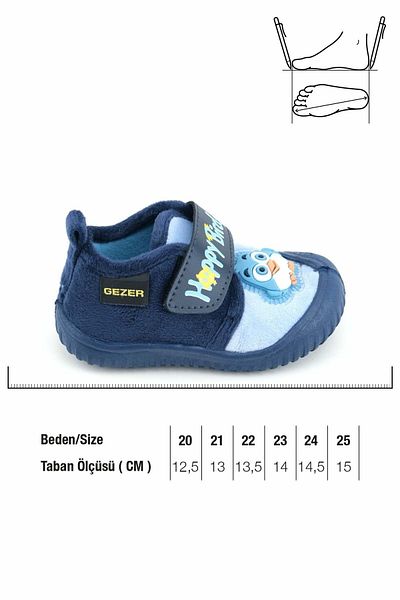 GEZER Soft Linen Slippers - Children's Home, School and Nursery Shoes