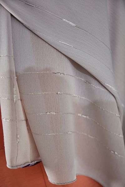 Scarf Fancy Stripe Arya Chiffon Shawl - Cool Gray -