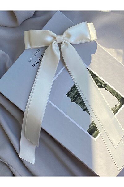 TwinsSis Store Cataramă automată din satin cu fundă în coadă