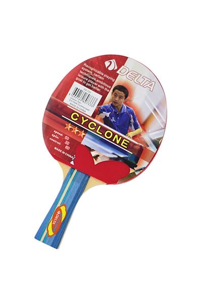 Delta Cyclone White Table Tennis Racket - Pompom Racket