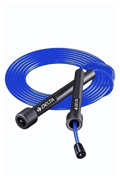 Delta Jump Rope in Blue Length Adjustable Special Storage Container