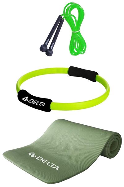 Delta 15 Mm Pilates Minderi 35 Cm Pilates Çemberi Atlama Ipi Seti