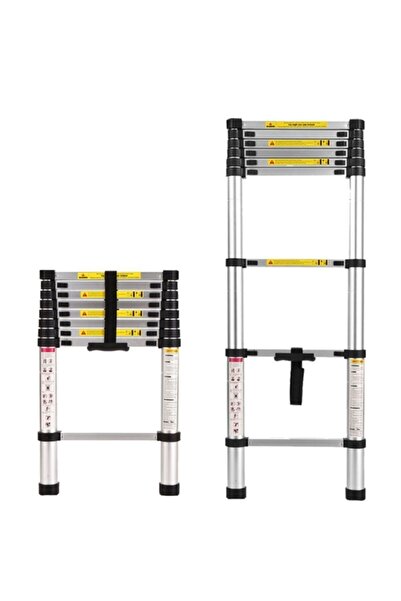 Packtech Alüminyum Teleskopik Merdiven | 14 Basamak - 4.1 Metre