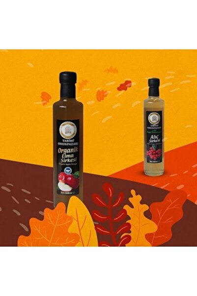 tarihi odunpazarı Organik Elma Sirkesi Alana Alıç Sirkesi Bedava 500 Mlcam Şişe