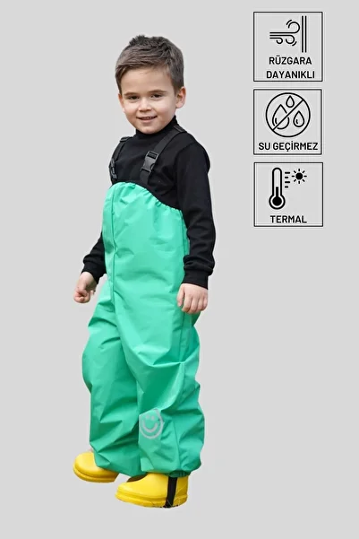 Belkızın Atölyesi Strappy Green Thermal Jumpsuit