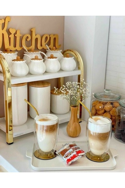 ARVALE Roma 2 Adet Çift Camlı Çift Cidarlı Bardak 500 ml | 2 Adet