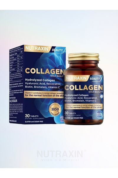 Nutraxin Gold Quality Beauty Collagen - 30 Tablets (1 Piece 100ml Facial Cleansing Gel)