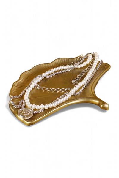 Evene Gold Colored Decorative Makeup and Cosmetic Organizer - Jewelry Model 19