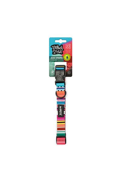 M-PETS Jazz Stripes Urban Style Collar - L10835699