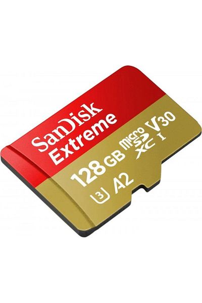 SanDisk Extreme 128gb 190/90mb/s Microsdxc Uhs-1 A2 4k Memory Card Sdsqxaa-128g-gn6mn