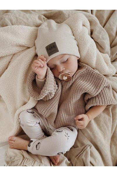 Sparrow Laurel Unisex Baby Kids Crew Neck Oversize Knitwear Sweater
