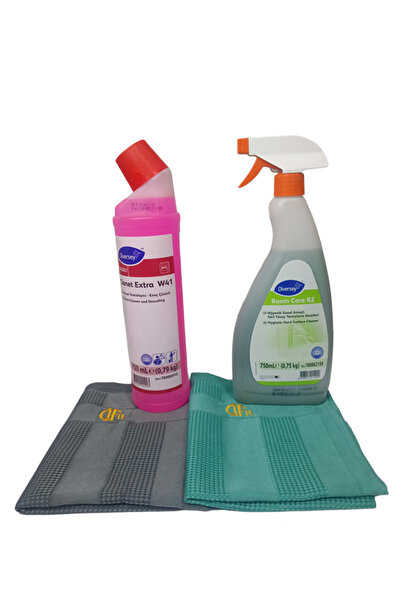 Diversey Clonet W41 Extra,Room Care R2 Hijyenik Genel Amaçlı Yüzey Tem.750 Ml 1 ad+ Sihirli Bez 2 ad