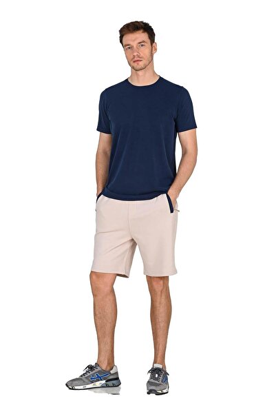 Jiber Erkek Modal Lacivert Pike Şort Takımı 15212