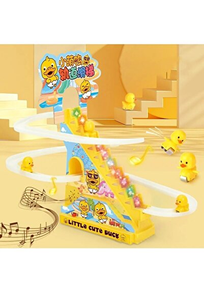 dekantoys Small Duck Oyuncak,ışıklı Sesli Kaykay Ördek Dön Dolaş Oyunu
