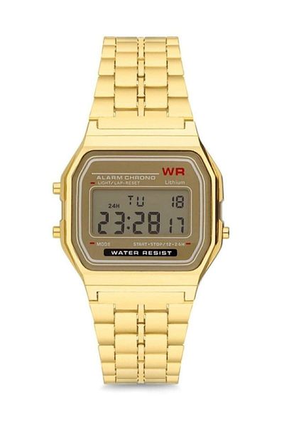 Spectrum Unisex Digital Gold Wristwatch D220359