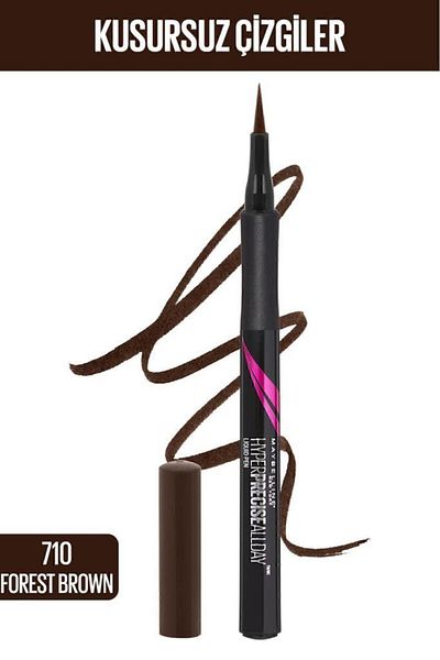 Maybelline New York Hyper Precise All Day Eyeliner - 710 Forest Brown - brown