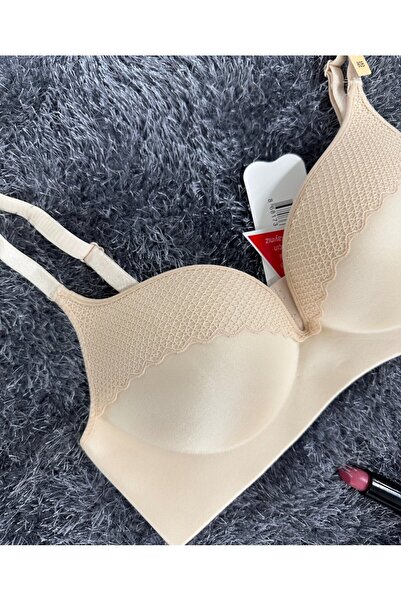 İntive Lingerie Μαλακό σουτιέν με υποστήριξη κοπής με λέιζερ καθημερινής χρήσης (εκρού, πούδρα, μαύρο, πράσινο)