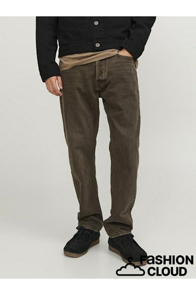 Jack & Jones Ανδρικό καφέ χρώμα Jjichris Jjcooper Am 900 Noos Jean - 12246401-Σοκολάτα