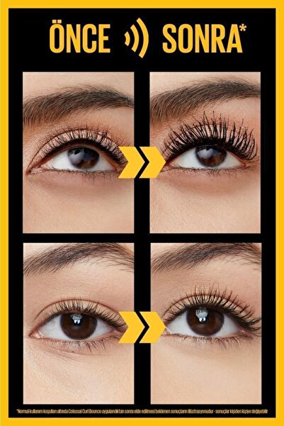 Maybelline New York Siyah Bonus Maskara - Colossal Curl Bounce Mascara