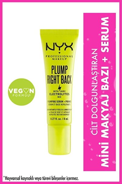 NYX Professional Makeup Plump Right Back Makyaj Bazı + Serum Mini