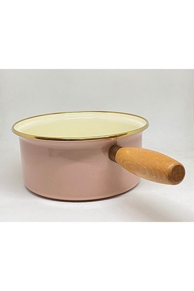 Avşar 20 cm Pink Gold Enamel Sauce Bowl - Evim