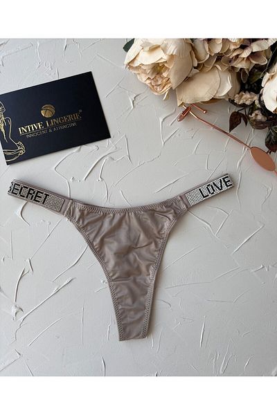 İntive Lingerie Doja Intense Stoned Love Secret Written Network Βαμβακερό Εισαγόμενο Σατέν Στινγκ