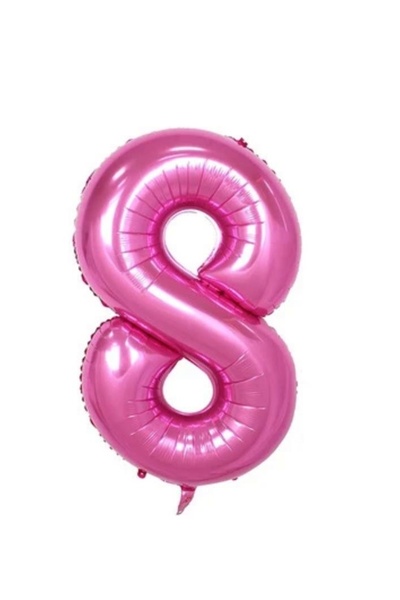 MFM Σκούρο ροζ μπαλόνι αλουμινόχαρτο 8 ετών 100 cm