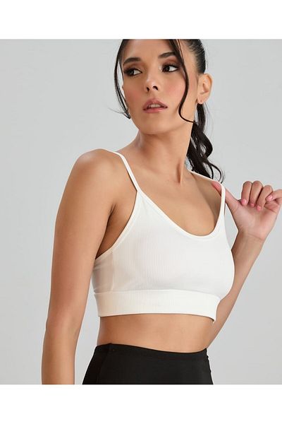 İntive Lingerie Corduroy U Neck Aurafit Basic Bustier - Croptop με κορδόνια 9027