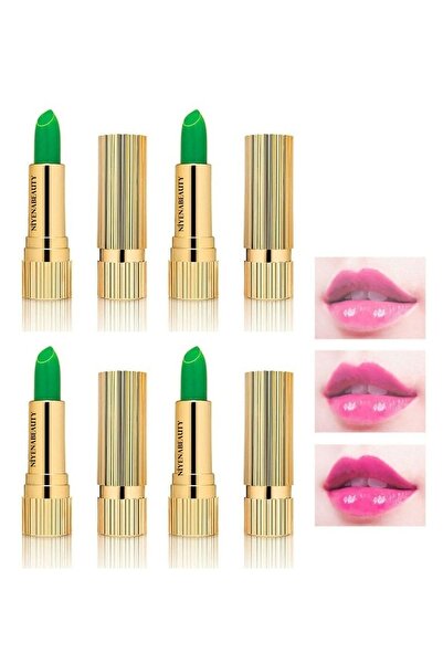 NİYENABEAUTY Sihirli Ruj Renk Değiştiren 24 Saat Kalıcı Ruj 4 Lü Ekonomik Set