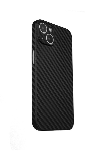 bast iPhone 15 Plus Telefon Kılıfı Carbon Siyah