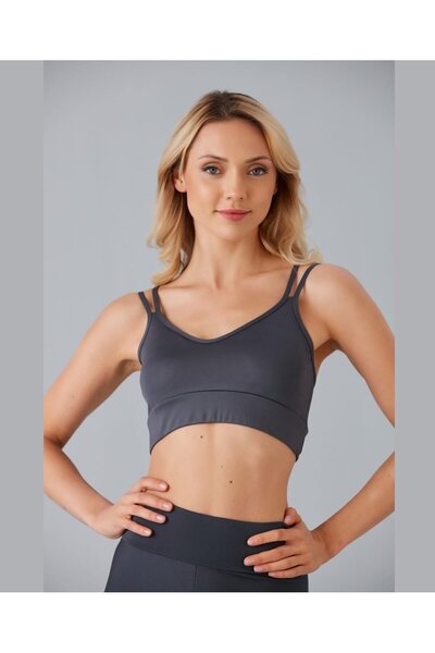 İntive Lingerie Aurafit V-Neck Cross String Strap Sports Bra -9024