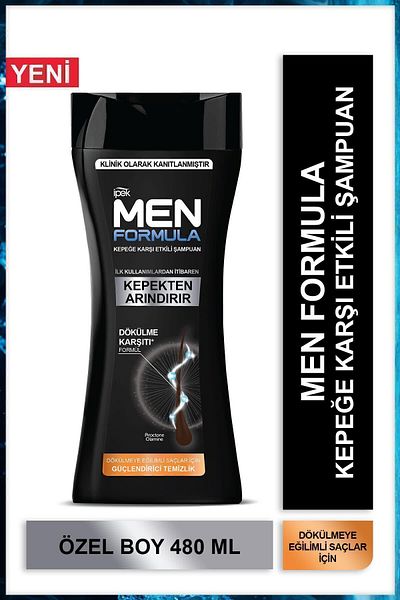 İpek Men Formula Effective Anti-Dandruff 6-Piece Shampoo Set - Prone to Hair Loss