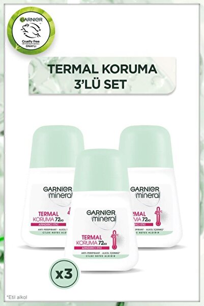 Garnier Mineral Termal Koruma Roll-on Deodorant 3\'lü Set