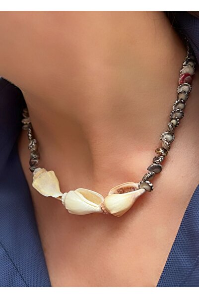 Kutcha Accessories Seashell Design - Exotic Coast Touch Necklace