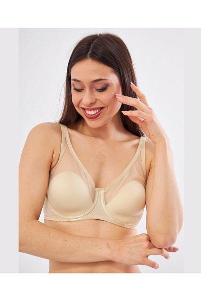 İntive Lingerie Le Jardin Linda B-C Cup Thin Soft Cup σουτιέν - Λεπτομερής συσκευή συσκευασίας από τούλι (9200)