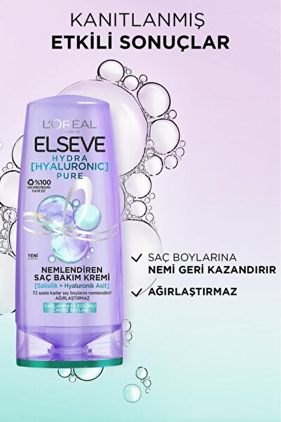 ELSEVE Hydra Pure Salisilik Asit içeren Yağlanma Karşıtı Arındırıcı 3'lü Bakım Seti