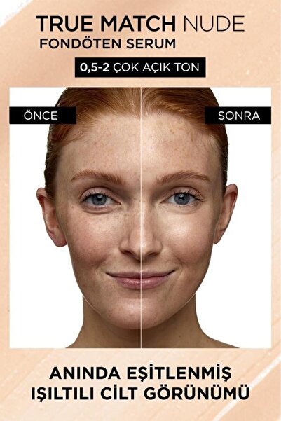 L'Oreal Paris True Match Nude Serum Fondöten 0 5 2 Very Light