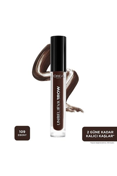 L'Oreal Paris Unbelieva Brow Langanhaltendes Augenbrauengel – 109 Ebenholz