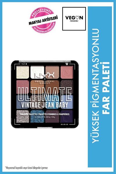 NYX Professional Makeup Ultimate Shadow Palette - Vintage Jean Eyeshadow Palette