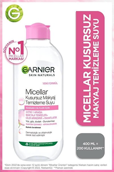 Garnier Nemlendiren Temizleyici (Hyaluronik Asit+Seramid+Beyaz Kil) + Micellar Makyaj Temizleme Suyu 400ml