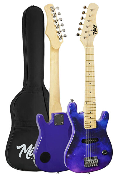 Midex CEG-30PU 4-6 Yaş Çocuklar İçin Amfili Full 1/4 30 İnç Elektro Gitar Seti Mor