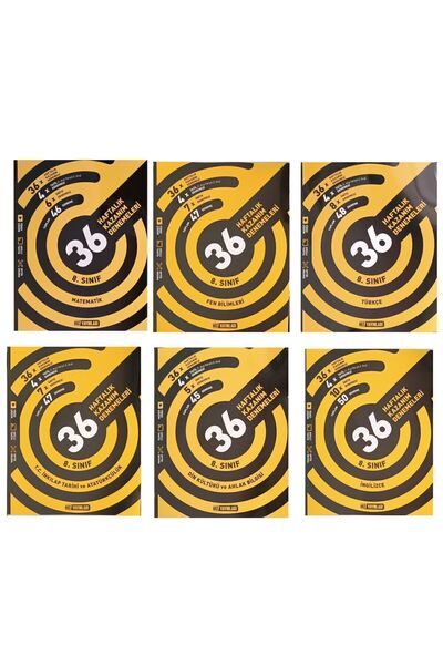 Hız Yayınları HIZ YAYINLARI 8.SINIF MATEMATİK FEN TÜRKÇE İNKILAP DİN İNGİLİZC...